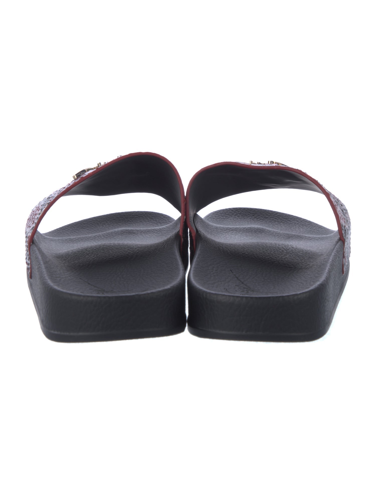 Giuseppe Zanotti Leather Animal Print Slides