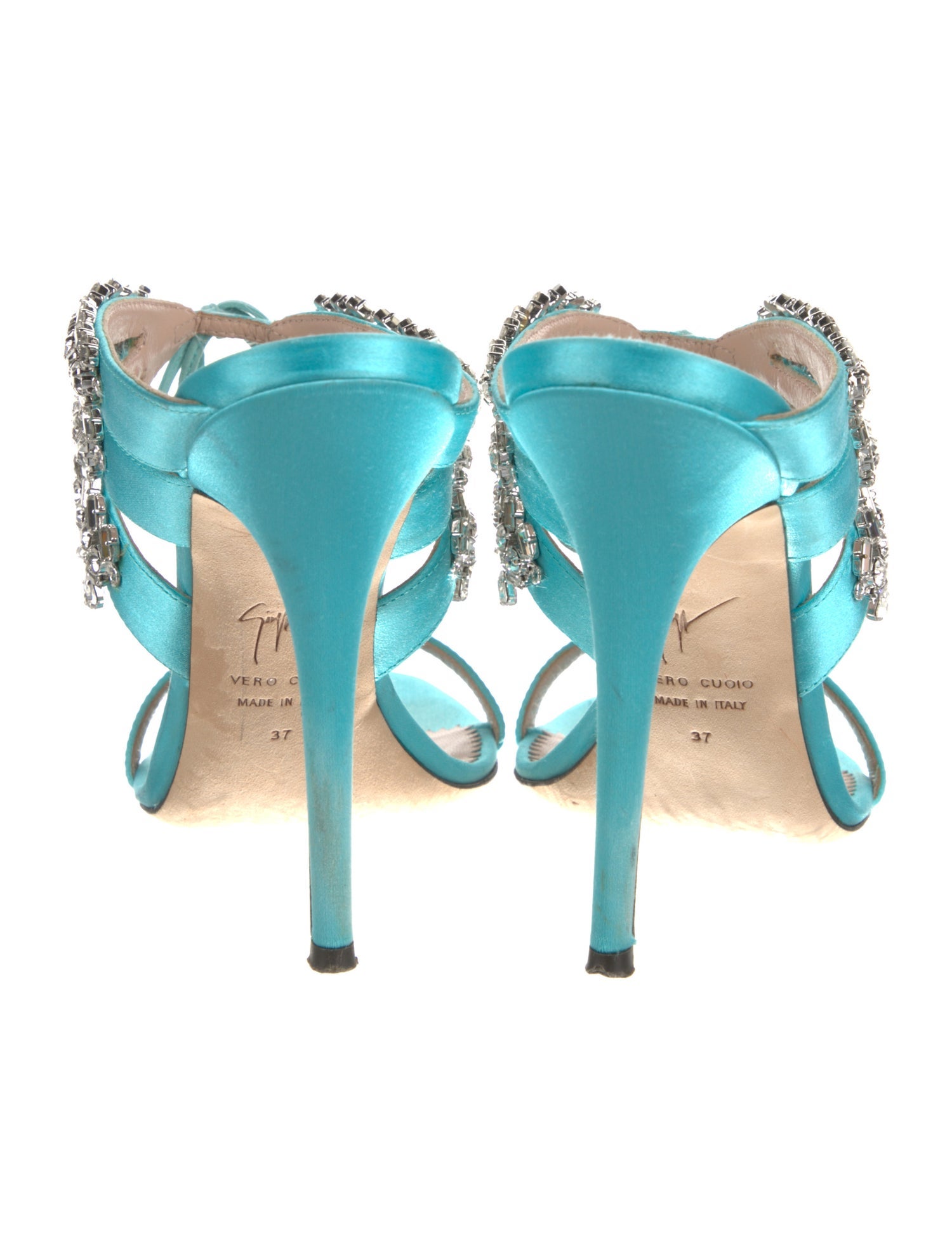 Giuseppe Zanotti Satin Slides