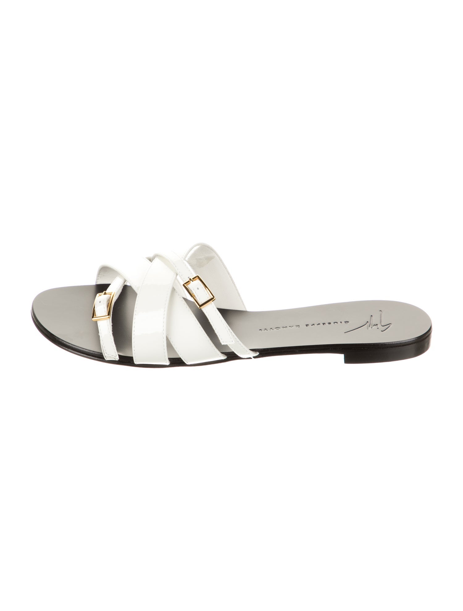Giuseppe Zanotti Leather Printed Slides