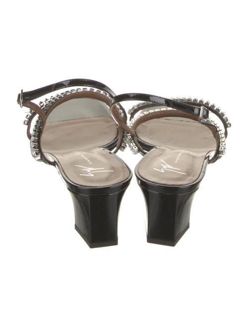 Giuseppe Zanotti Patent Leather Printed Slingback Sandals