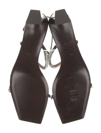 Giuseppe Zanotti Patent Leather Printed Slingback Sandals