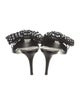 Giuseppe Zanotti Patent Leather Bow Accents Slides