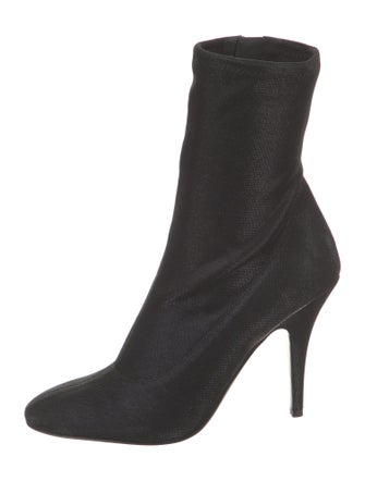 Giuseppe Zanotti Nylon Glitter Accents Sock Boots