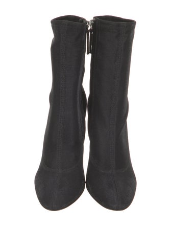 Giuseppe Zanotti Nylon Glitter Accents Sock Boots