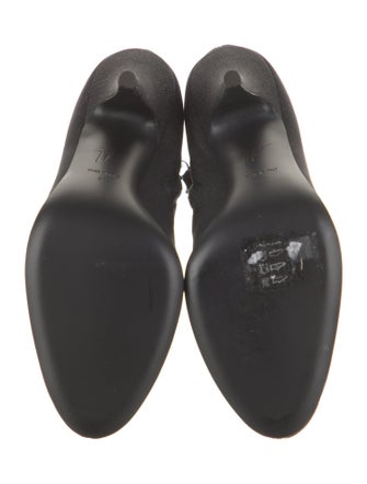 Giuseppe Zanotti Nylon Glitter Accents Sock Boots