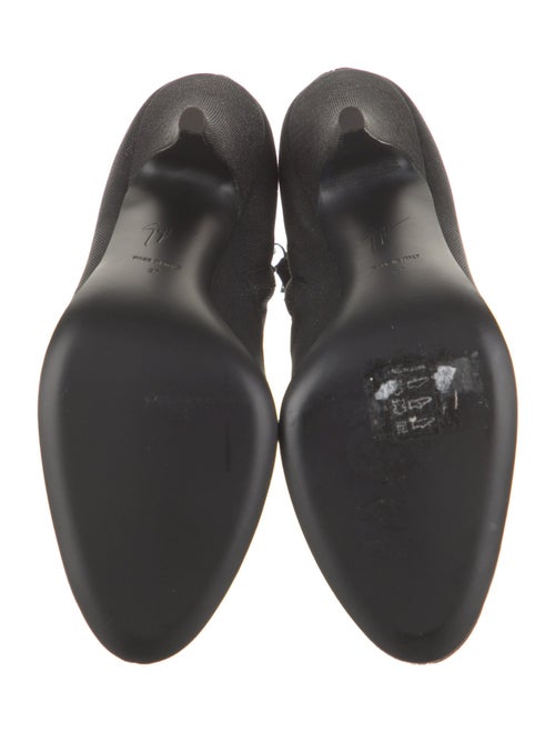 Giuseppe Zanotti Nylon Glitter Accents Sock Boots