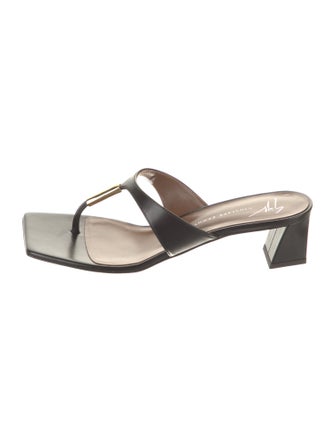 Giuseppe Zanotti Leather Flip Flops