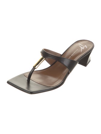 Giuseppe Zanotti Leather Flip Flops
