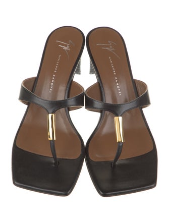 Giuseppe Zanotti Leather Flip Flops