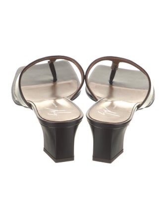 Giuseppe Zanotti Leather Flip Flops