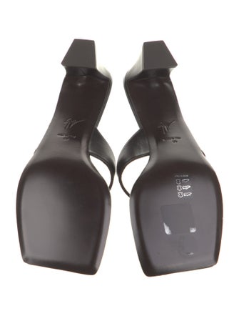 Giuseppe Zanotti Leather Animal Print Flip Flops