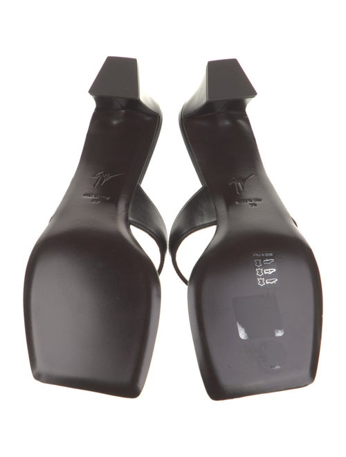 Giuseppe Zanotti Leather Animal Print Flip Flops