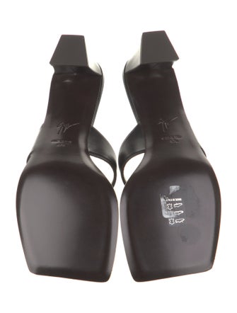 Giuseppe Zanotti Leather Animal Print Flip Flops