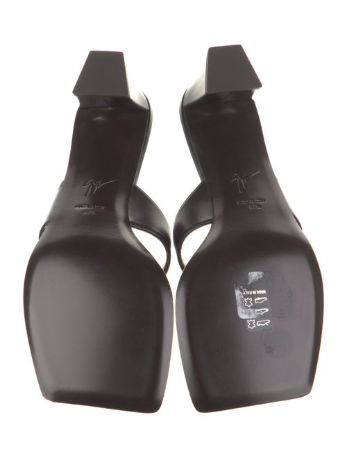 Giuseppe Zanotti Leather Animal Print Flip Flops