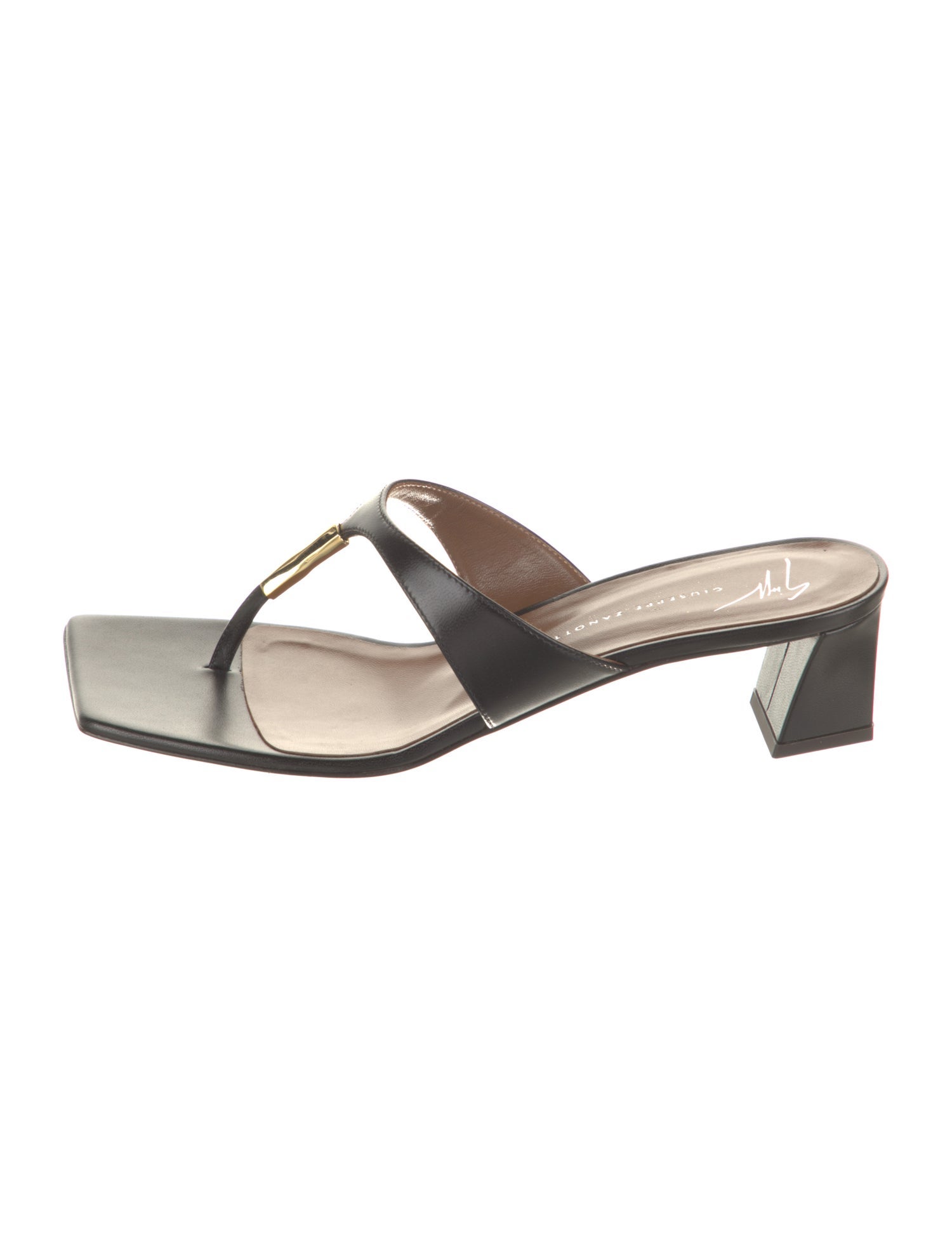 Giuseppe Zanotti Leather Flip Flops