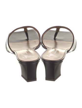 Giuseppe Zanotti Leather Flip Flops