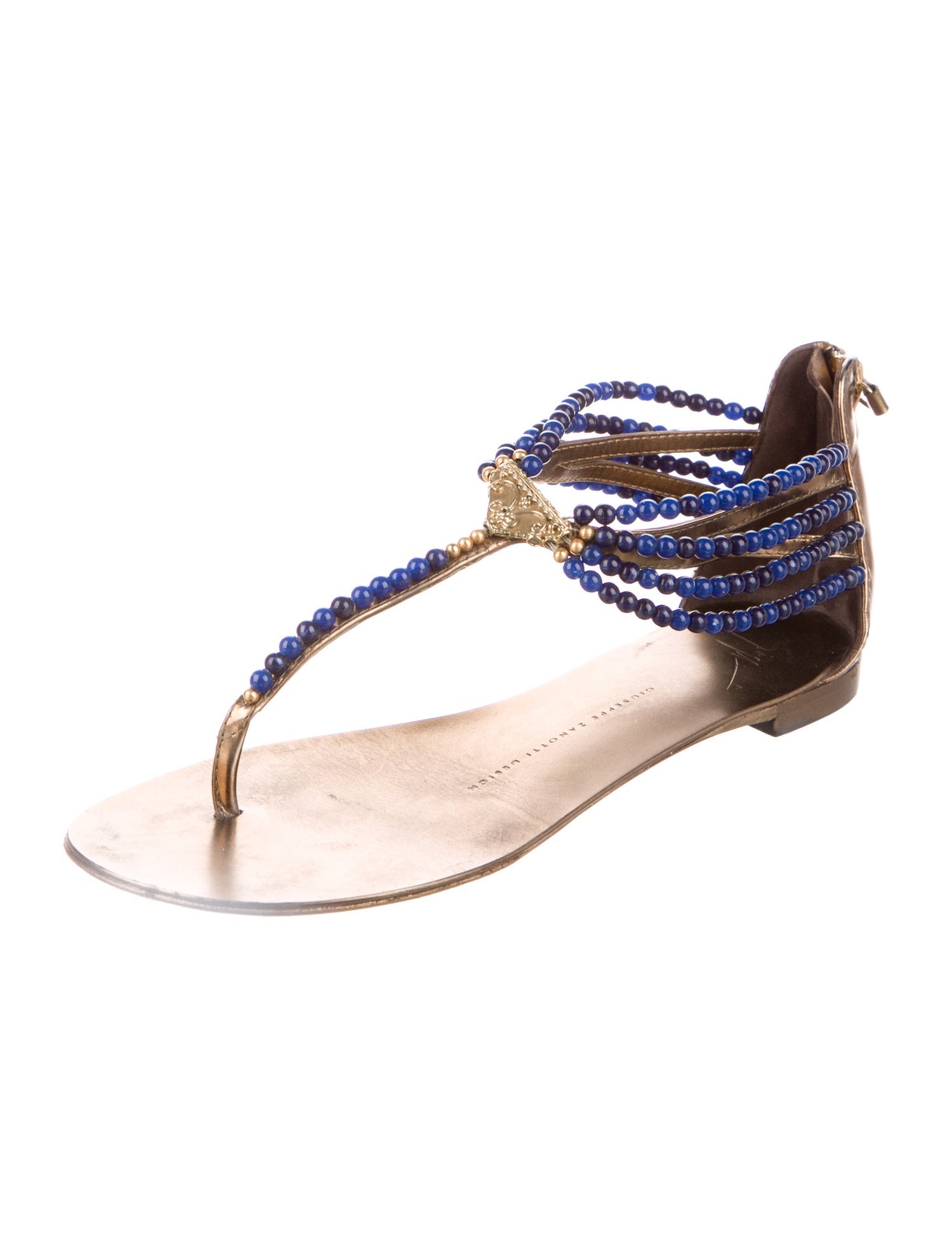 Giuseppe Zanotti Leather T-Strap Sandals