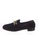 Giuseppe Zanotti Velvet Crystal Embellishments Loafers