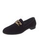 Giuseppe Zanotti Velvet Crystal Embellishments Loafers