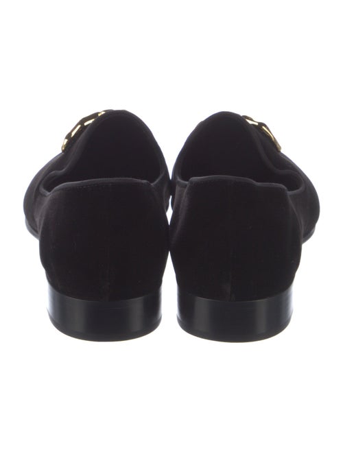 Giuseppe Zanotti Velvet Crystal Embellishments Loafers