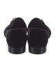 Giuseppe Zanotti Velvet Crystal Embellishments Loafers