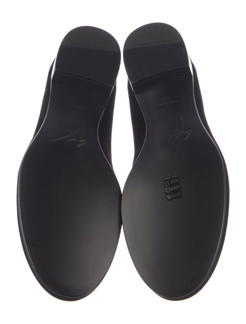 Giuseppe Zanotti Velvet Crystal Embellishments Loafers