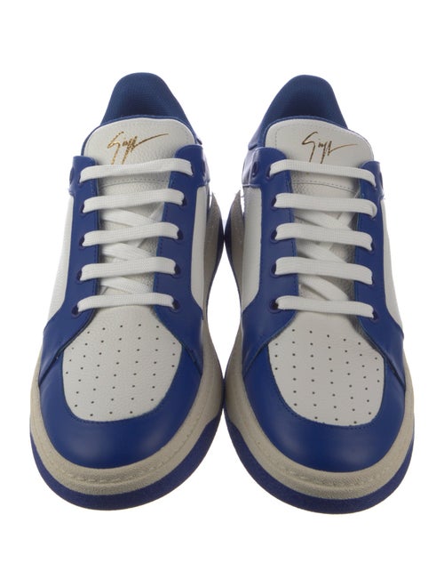 Giuseppe Zanotti Leather Colorblock Pattern Sneakers