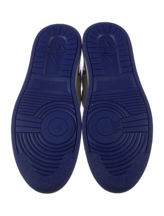 Giuseppe Zanotti Leather Colorblock Pattern Sneakers