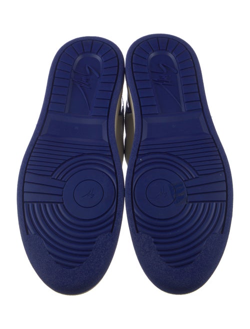 Giuseppe Zanotti Leather Colorblock Pattern Sneakers