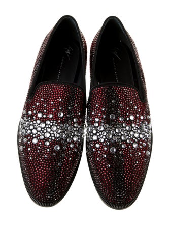 Giuseppe Zanotti Crystal Printed Loafers