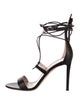 Giuseppe Zanotti Leather Chain-Link Accents Sandals