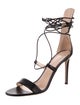 Giuseppe Zanotti Leather Chain-Link Accents Sandals