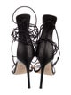 Giuseppe Zanotti Leather Chain-Link Accents Sandals