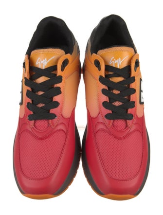 Giuseppe Zanotti Leather Colorblock Pattern Sneakers