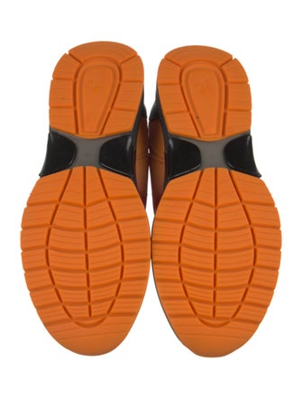 Giuseppe Zanotti Leather Colorblock Pattern Sneakers