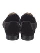 Giuseppe Zanotti Velvet Crystal Embellishments Loafers