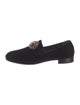 Giuseppe Zanotti Velvet Crystal Embellishments Loafers
