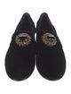 Giuseppe Zanotti Velvet Crystal Embellishments Loafers