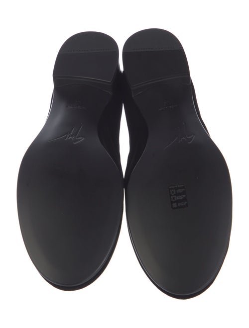 Giuseppe Zanotti Velvet Crystal Embellishments Loafers