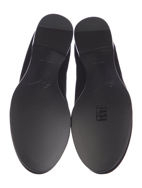Giuseppe Zanotti Velvet Crystal Embellishments Loafers