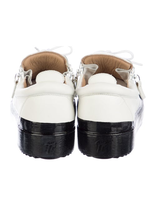 Giuseppe Zanotti Leather Colorblock Pattern Sneakers