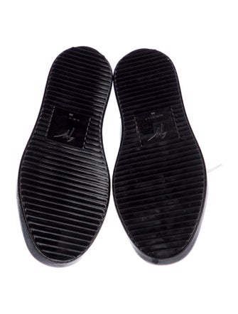 Giuseppe Zanotti Leather Colorblock Pattern Sneakers