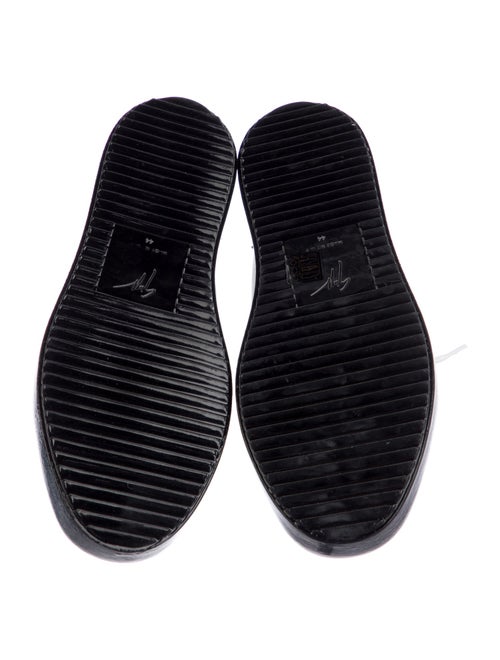 Giuseppe Zanotti Leather Colorblock Pattern Sneakers