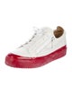 Giuseppe Zanotti Leather Colorblock Pattern Sneakers