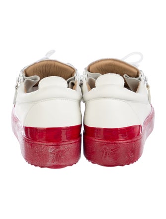 Giuseppe Zanotti Leather Colorblock Pattern Sneakers
