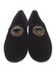 Giuseppe Zanotti Velvet Crystal Embellishments Loafers