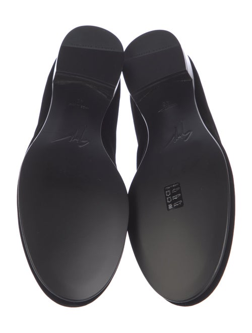 Giuseppe Zanotti Velvet Crystal Embellishments Loafers