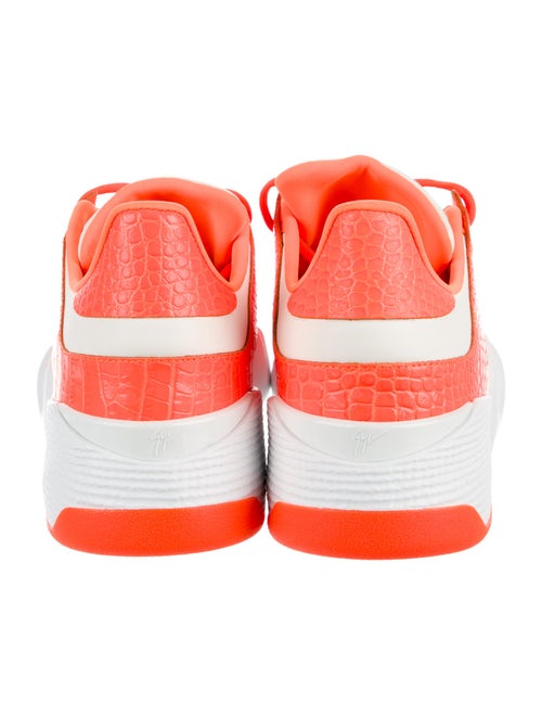 Giuseppe Zanotti Leather Colorblock Pattern Athletic Sneakers