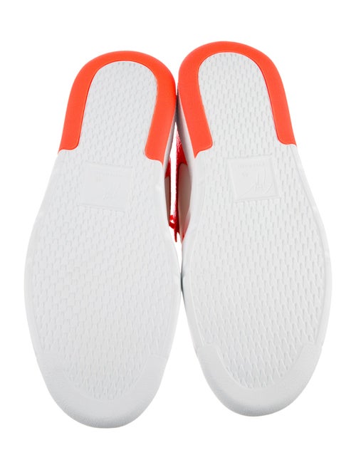 Giuseppe Zanotti Leather Colorblock Pattern Athletic Sneakers