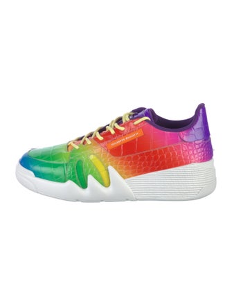 Giuseppe Zanotti Leather Tie-Dye Print Sneakers
